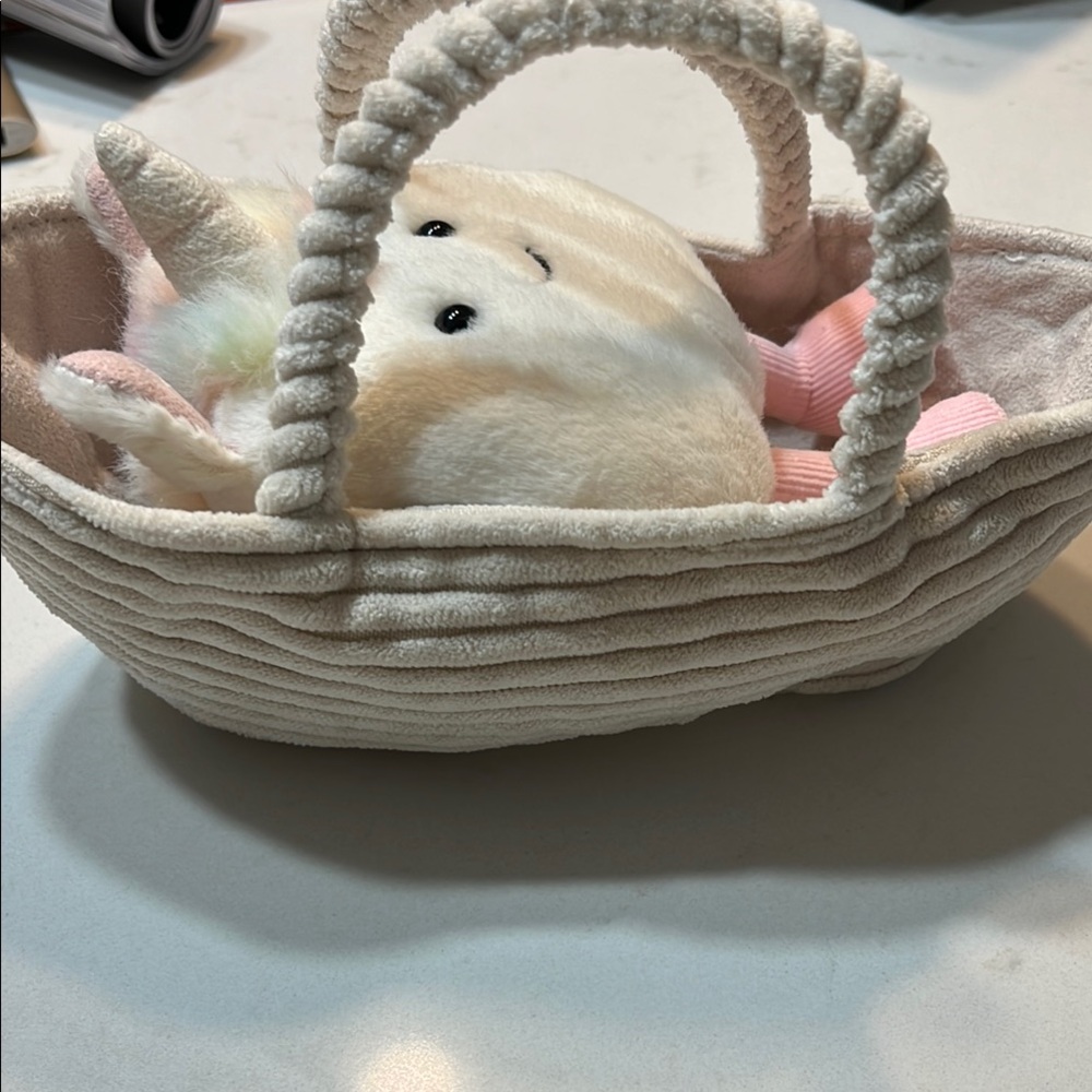 Jellycat White and Pink Unicorn Plush Toy